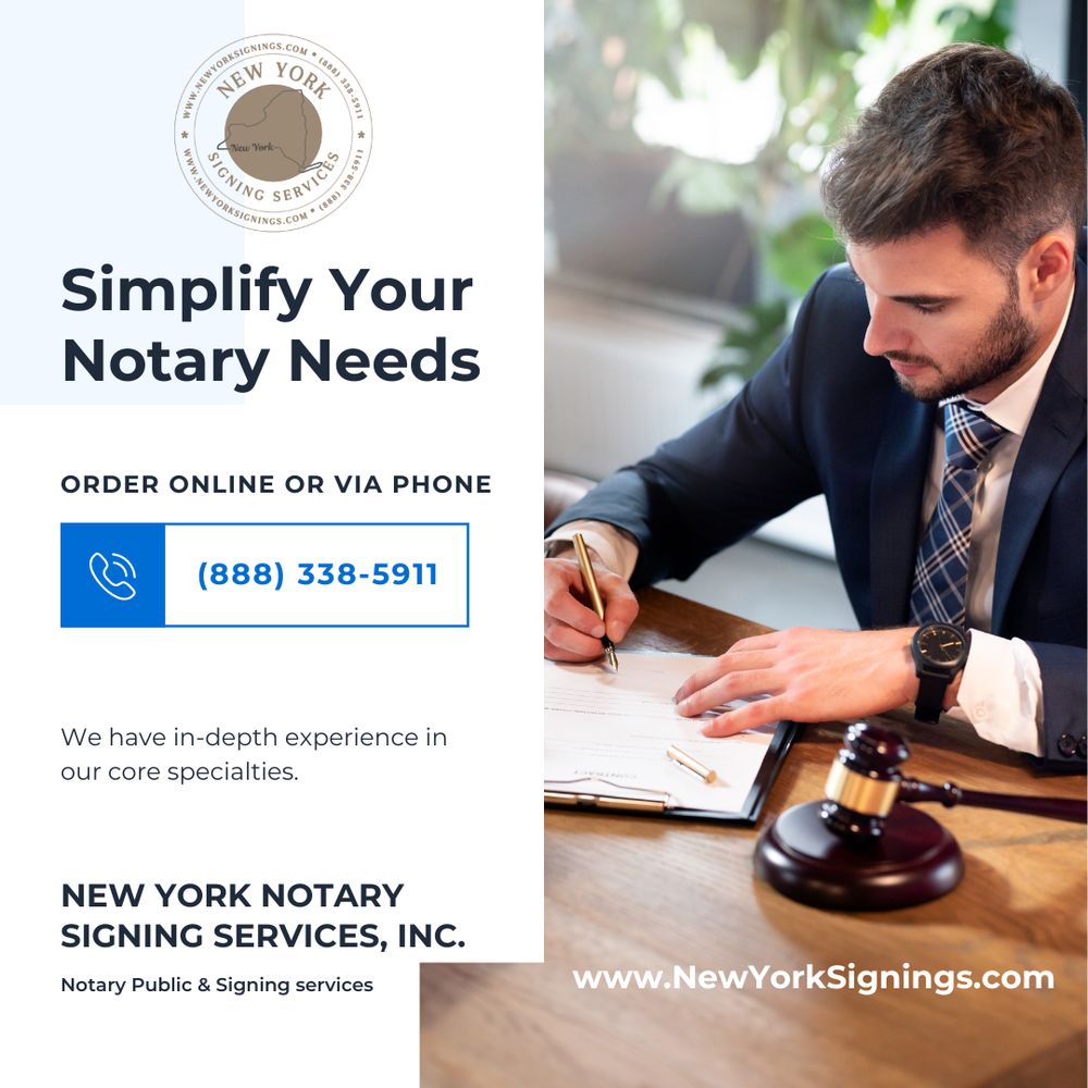 NEW YORK NOTARY SIGNING SERVICES Updated September 2024 10 Photos