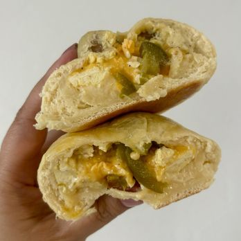 Kalaches - Sausage Jalapeño w/ egg, cheese ($7) - Breakfast & Brunch Near Me - San Francisco, California Kalaches - Sausage Jalapeño w/ egg, cheese ($7) - Breakfast & Brunch Near Me - San Francisco, California