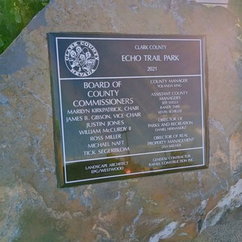 Echo Trail Park - Echo Trail Park sign - Parks Near Me - Las Vegas, Nevada