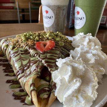 Fraise Cafe - Dubai chocolate crepe - Creperies Near Me - Fullerton, California