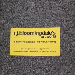 Bloomingdale's R J Art World - New address as of 8/2016!     115 Kirkwood Square. Wilmington, DE 19808