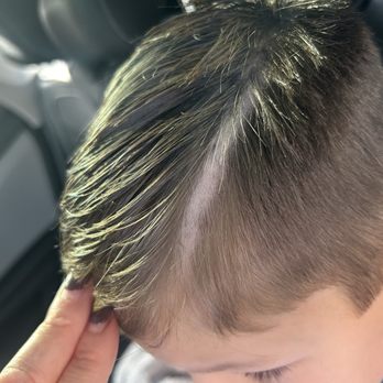 Great Clips - This is the "hard part" the guy gave my son when it's usually just a line. Not half an inch thick! - Hair Salons Near Me - Las Vegas, Nevada Great Clips - This is the "hard part" the guy gave my son when it's usually just a line. Not half an inch thick! - Hair Salons Near Me - Las Vegas, Nevada