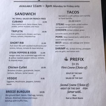 Breeze Cuisine - Seasonal Menu - Latin American Near Me - Shelton, Connecticut