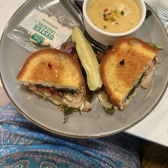 The Breakfast Corner - Club Sandwich and corn chicken chowder soup - Breakfast & Brunch Near Me - St. Louis, Missouri The Breakfast Corner - Club Sandwich and corn chicken chowder soup - Breakfast & Brunch Near Me - St. Louis, Missouri