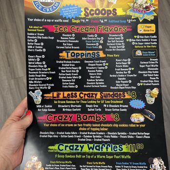 The Crazy Mason - Wilmington - Menu - Ice Cream & Frozen Yogurt Near Me - Wilmington, North Carolina The Crazy Mason - Wilmington - Menu - Ice Cream & Frozen Yogurt Near Me - Wilmington, North Carolina