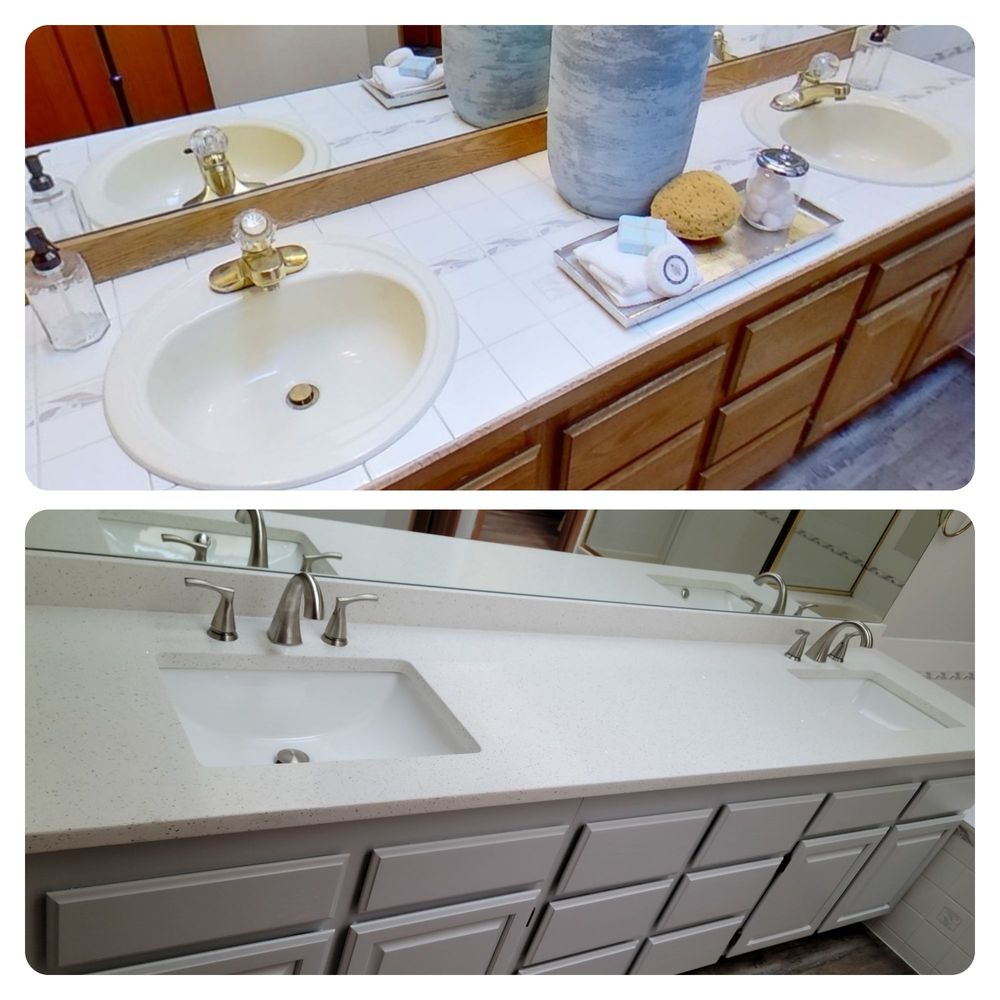 Flooring N More - Bathroom countertop - Cabinetry Near Me - Kent, Washington Flooring N More - Bathroom countertop - Cabinetry Near Me - Kent, Washington