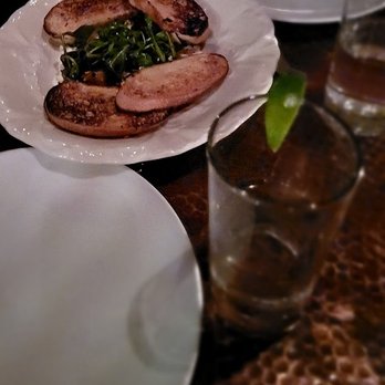 Peasant - Di Palo's Burrata Spezzata- Pesto Genovese and cherry tomato. $19. Alright. Needed something else (perhaps balsamic glaze). - Italian Near Me - New York, New York
