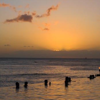 Kai Market - 2/28/2013 - sunset at about 620pm - Breakfast & Brunch Near Me - Honolulu, Hawaii