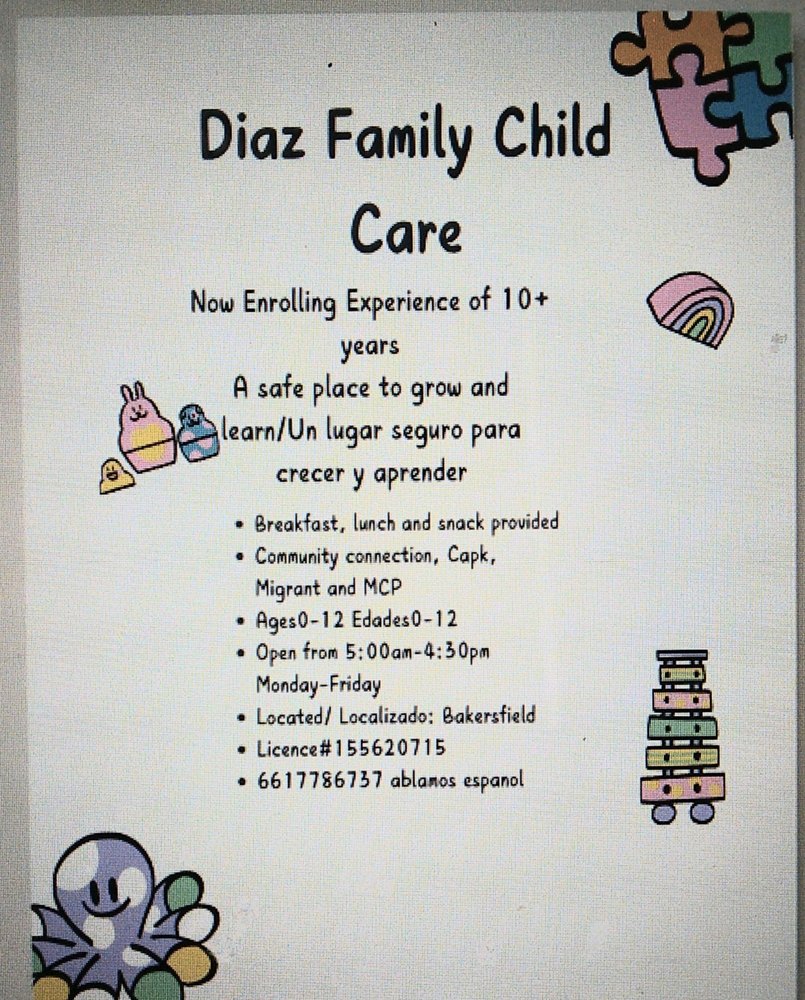 Diaz Family Child Care - childcare center in Bakersfield, CA