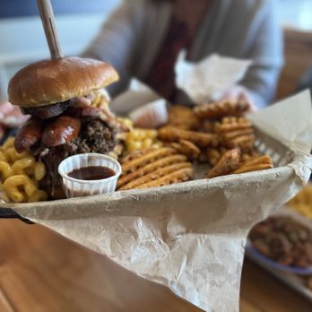 FitzGerald’s - Beewyn Burger  waffle fries - Music Venues Near Me - Berwyn, Illinois