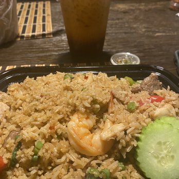 Thai Noodle King - Spicy Fried Rice Combo with Thai Ice Tea so good! - Thai Near Me - Bellflower, California Thai Noodle King - Spicy Fried Rice Combo with Thai Ice Tea so good! - Thai Near Me - Bellflower, California