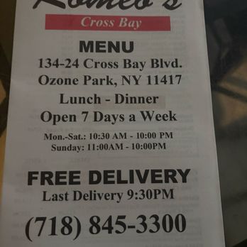 Romeo's Pizzeria - Pizza Near Me - Ozone Park, New York