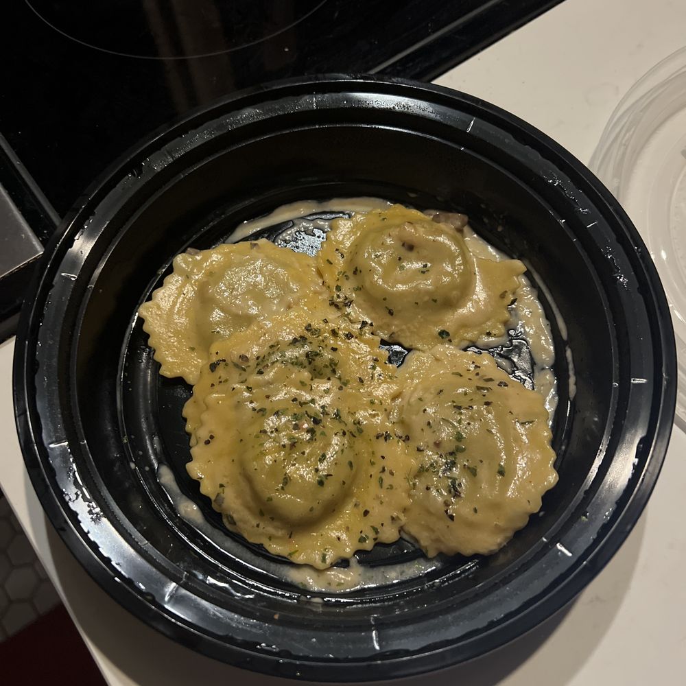 6 raviolis for $20 lol (they were also ice cold inside and taste bad like they were frozen and thrown in a microwave) 6 raviolis for $20 lol (they were also ice cold inside and taste bad like they were frozen and thrown in a microwave)