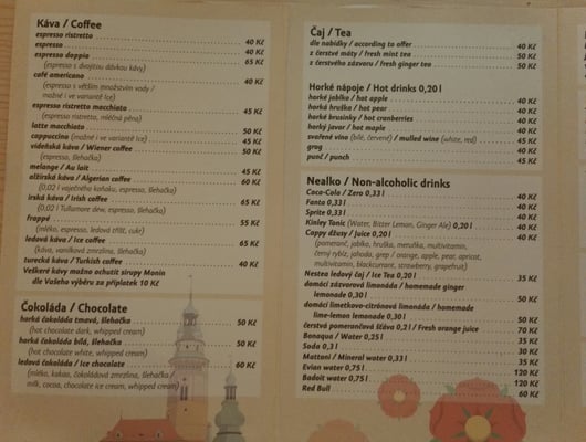 Menu photo 2 Zapa Cafe Český Krumlov, JC Menu photo 2 Zapa Cafe Český Krumlov, JC