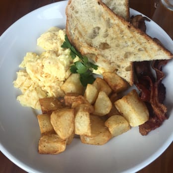 Weights + Measures - Eggs Ackly and with a side of "crispy" bacon and potatoes - Bars Near Me - Houston, Texas Weights + Measures - Eggs Ackly and with a side of "crispy" bacon and potatoes - Bars Near Me - Houston, Texas