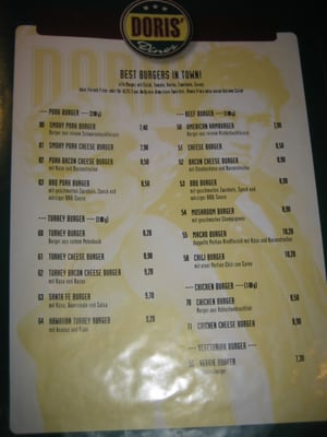 Menu photo 2 Doris Diner Hamburg, HH Menu photo 2 Doris Diner Hamburg, HH