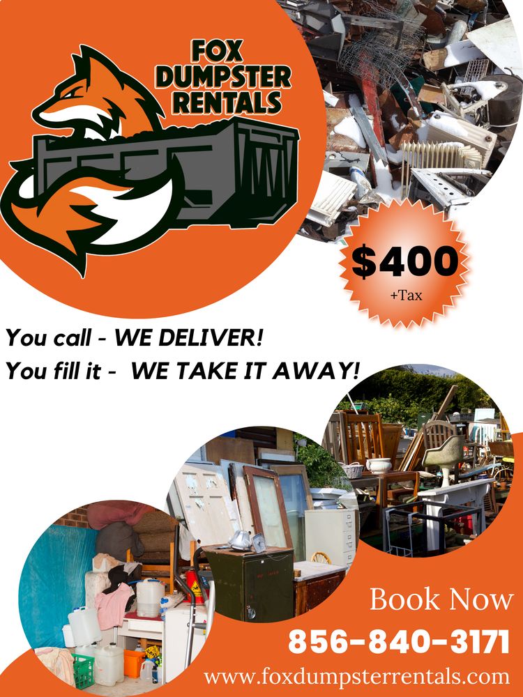 FOX DUMPSTER RENTALS Updated August 2024 25 Photos Moorestown