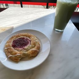 Danish and matcha