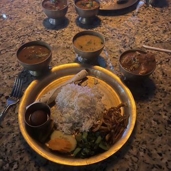 Namaste Grill & Sports Bar - Namaste Special Thali Set (chicken). - Indian Near Me - Irving, Texas Namaste Grill & Sports Bar - Namaste Special Thali Set (chicken). - Indian Near Me - Irving, Texas