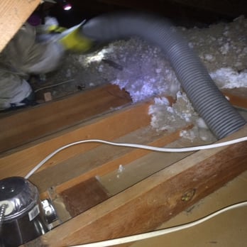 Attic Masters  - Another photo of original insulation being sucked up.  Ruben captures images from a job and will share with customers! - Insulation Installation Near Me