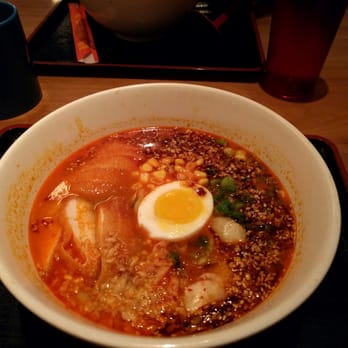 RAMEN-SAN - Kimchi and Fried chicken ramen with additional molten egg :) - Ramen Near Me - Chicago, Illinois RAMEN-SAN - Kimchi and Fried chicken ramen with additional molten egg :) - Ramen Near Me - Chicago, Illinois