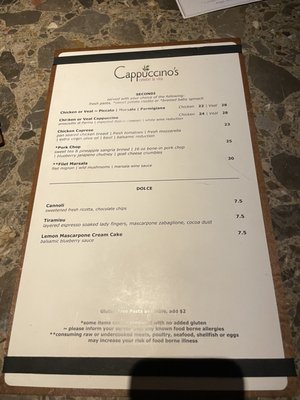 Cappuccino's by null
