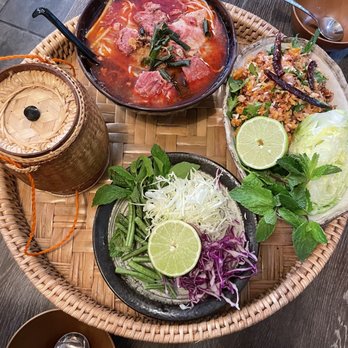 Nok’s Kitchen - Crispy Rice Salad (Nam Khao), Beef Noodle Soup (Khao Pun Sin) - Laotian Near Me - Westminster, California Nok’s Kitchen - Crispy Rice Salad (Nam Khao), Beef Noodle Soup (Khao Pun Sin) - Laotian Near Me - Westminster, California