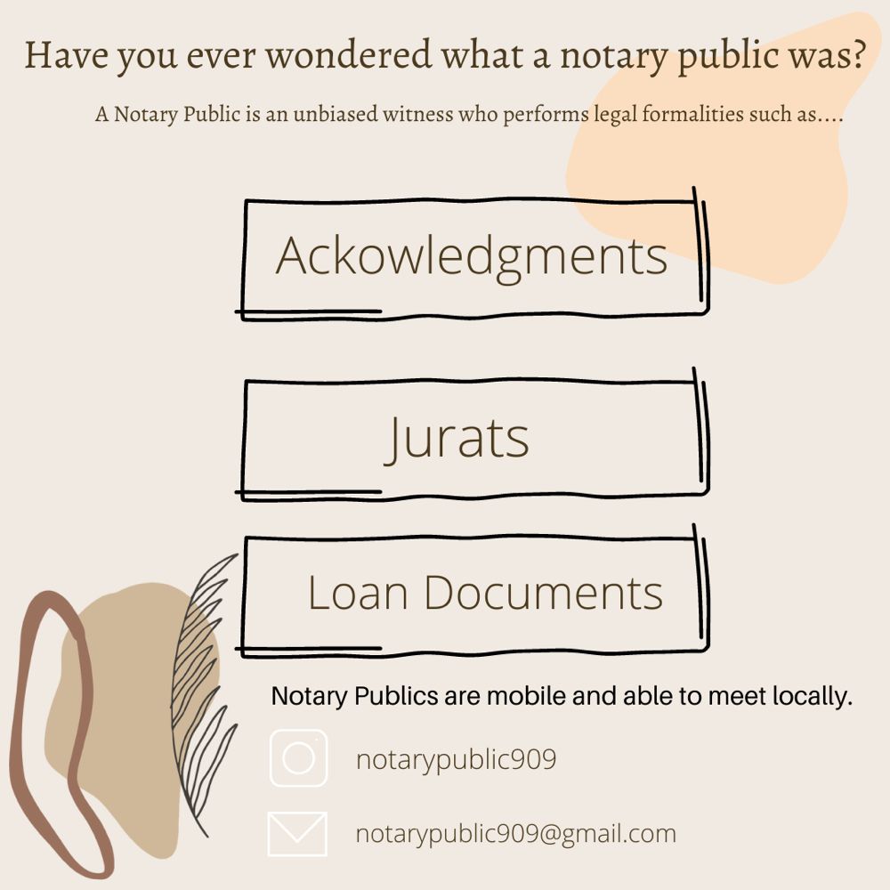 NOTARY PUBLIC 909 Updated June 2024 Request a Quote Rialto, California Notaries Phone