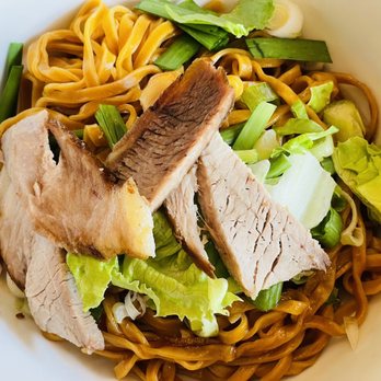 Mi La Cay - Chao Zhou Noodles, with soup on the side and big yellow noodles (important!) - Vietnamese Near Me - Seattle, Washington Mi La Cay - Chao Zhou Noodles, with soup on the side and big yellow noodles (important!) - Vietnamese Near Me - Seattle, Washington