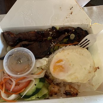 CreAsian Bistro - Short rib combo with shrimp, egg roll and egg - Vietnamese Near Me - Pittsburg, California