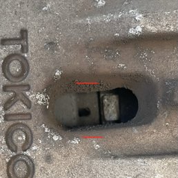 About 70% of the brake pad remaining