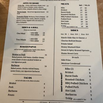 Humo Barbecue - Menu - Barbeque Near Me - Las Vegas, Nevada Humo Barbecue - Menu - Barbeque Near Me - Las Vegas, Nevada