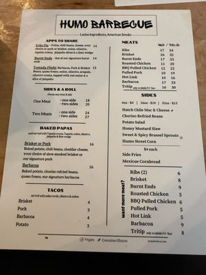 Menu photo 5 Humo Barbecue Las Vegas, NV Menu photo 5 Humo Barbecue Las Vegas, NV