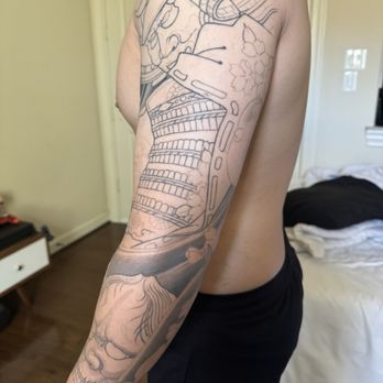 Covenant Tattoo - Samurai and hannya - Tattoo Near Me - Houston, Texas Covenant Tattoo - Samurai and hannya - Tattoo Near Me - Houston, Texas