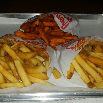 Yo-Burger - Two regular fries and one sweet potato - Burgers Near Me - Bronx, New York