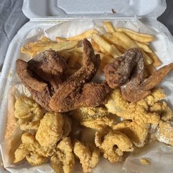 JJ Fish &Chicken - Pick 2 item combo  Fresh catfish nuggets and old dry chicken