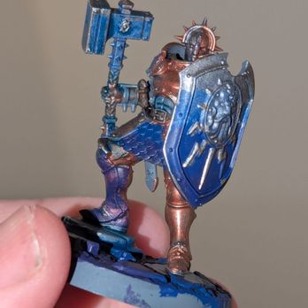 Warhammer - The free mini you can get after going through the painting lesson.. Have a lot to learn - Tabletop Games Near Me - Glenview, Illinois