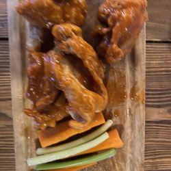 Murdock's On the Green - Chicken thangs! Delicious boneless Buffalo thighs!! Highly recommend!