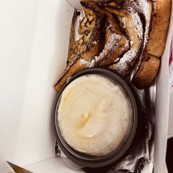 The Breakfast Klub - Togo: Side of French toast (yummy!) Side of grits. - Southern Near Me - Houston, Texas The Breakfast Klub - Togo: Side of French toast (yummy!) Side of grits. - Southern Near Me - Houston, Texas