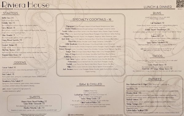 Menu photo 4 Riviera House Redondo Beach, CA Menu photo 4 Riviera House Redondo Beach, CA