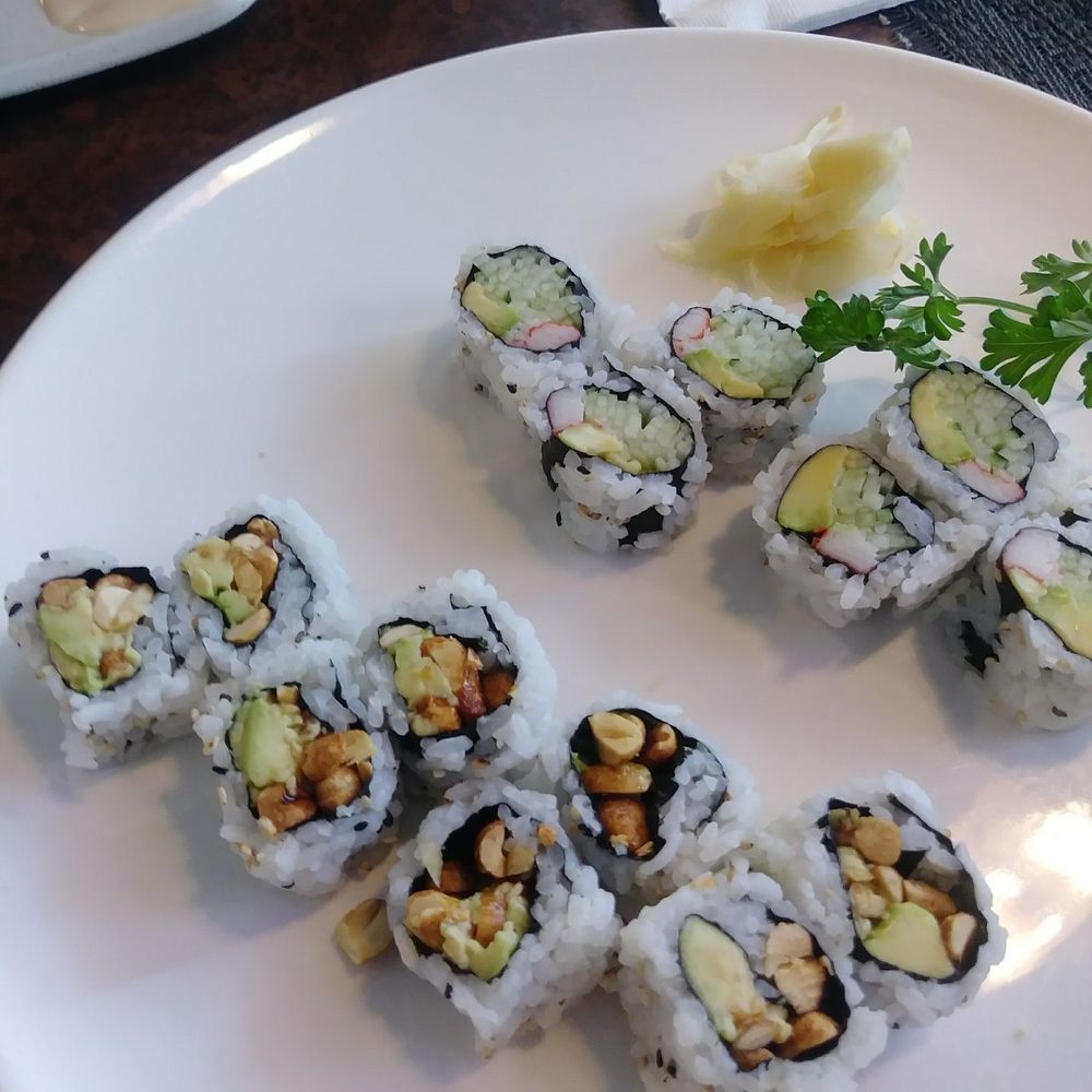 Yamato Steak House - California roll and honey peanut with avacado roll. - Japanese Near Me - Marion, Indiana Yamato Steak House - California roll and honey peanut with avacado roll. - Japanese Near Me - Marion, Indiana