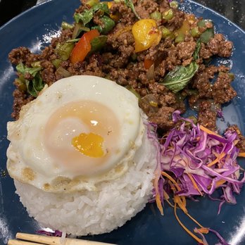Urban Thai Kitchen - Beef Krapow Kai Down - Thai Near Me - Katy, Texas Urban Thai Kitchen - Beef Krapow Kai Down - Thai Near Me - Katy, Texas