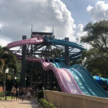 Adventure Island - Slide down on mats on your belly - Water Parks Near Me - Tampa, Florida