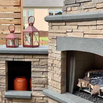Summit Hardscaping - a brick fireplace with a fire place - Landscaping Near Me - Fort Collins, Colorado Summit Hardscaping - a brick fireplace with a fire place - Landscaping Near Me - Fort Collins, Colorado