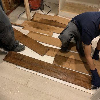 PRC Restoration & Construction - Eric showing me the damage floor. - General Contractors Near Me - Rancho Cucamonga, California