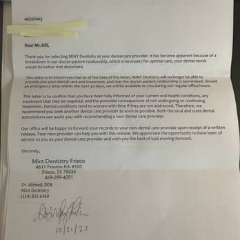 MINT dentistry | Frisco - Mint Dentistry boots their customers after their first visit for calling out unsafe office construction. - General Dentistry Near Me - Frisco, Texas MINT dentistry | Frisco - Mint Dentistry boots their customers after their first visit for calling out unsafe office construction. - General Dentistry Near Me - Frisco, Texas