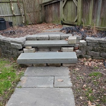 Garza Contractors - Uneven steps in backyard - General Contractors Near Me - Silver Spring, Maryland