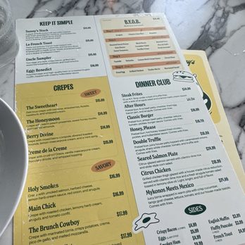 Sunny's - menu - Breakfast & Brunch Near Me - Boerne, Texas