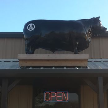 Brian's Bar-B-Q - This Jefferson meets you as you pull up. - Barbeque Near Me - Clute, Texas