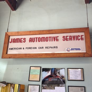 James Automotive - Old school sign inside. - Auto Repair Near Me - San Diego, California James Automotive - Old school sign inside. - Auto Repair Near Me - San Diego, California